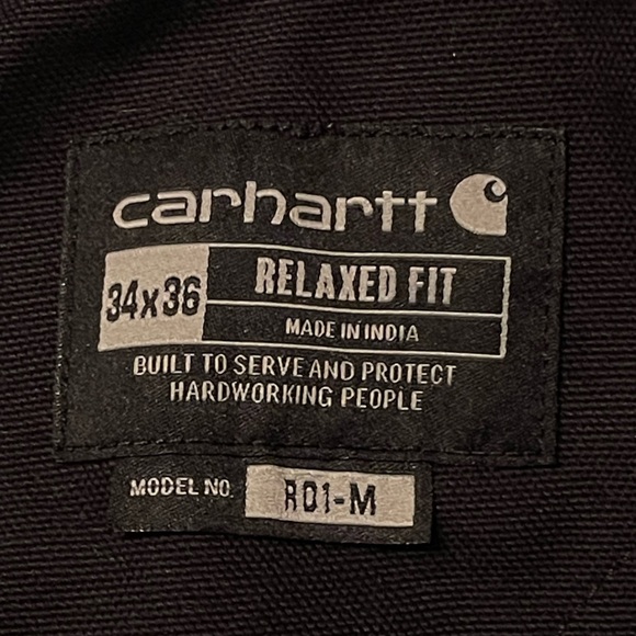 Carhartt Relaxed Fit Duck Canvas Bib Double Knee Overalls - Picture 7 of 7